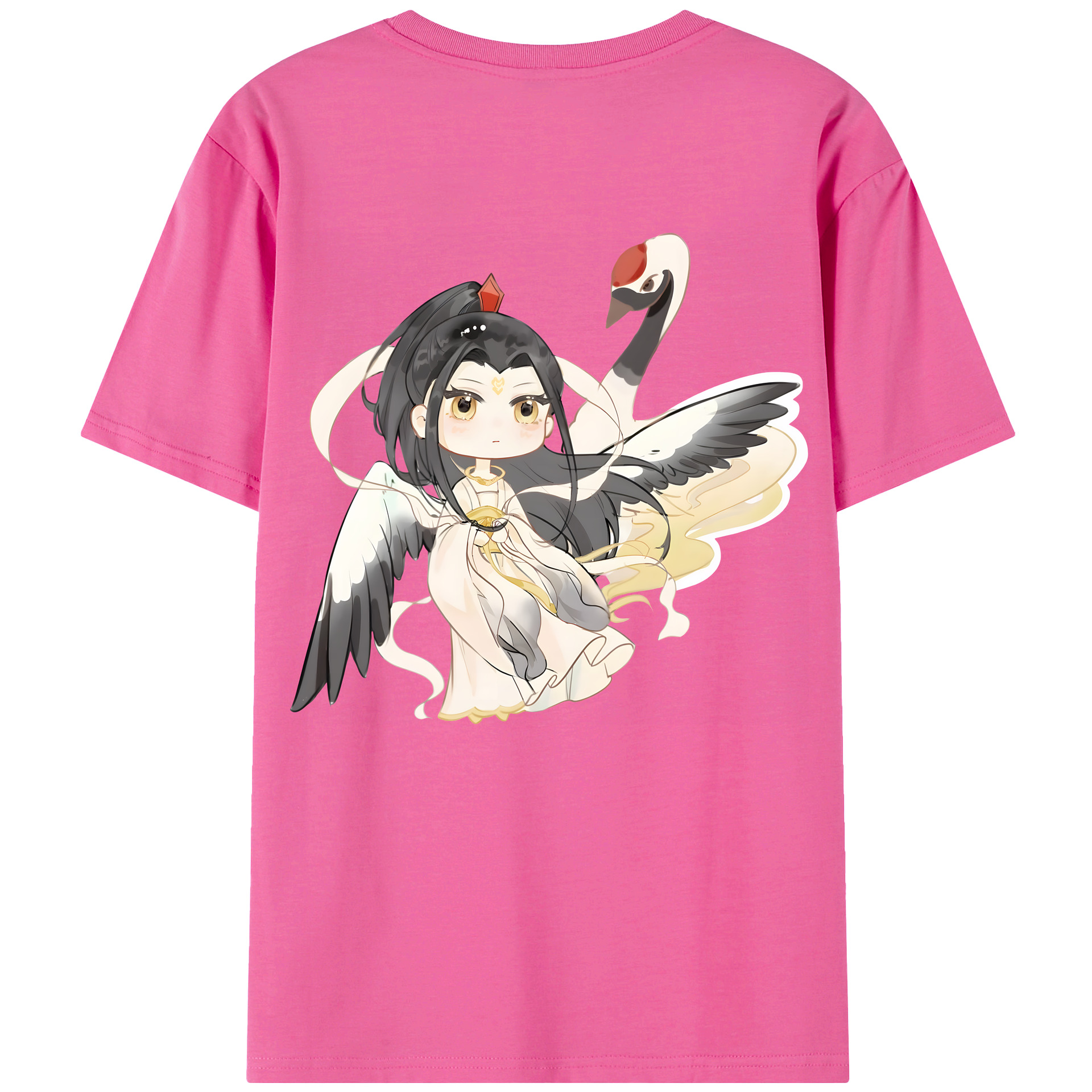 （画像用） Ne Zha 2 ナタ 魔童の大暴れ レディース半袖Tシャツ(バックプリント)
